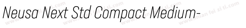 Neusa Next Std Compact Medium字体转换